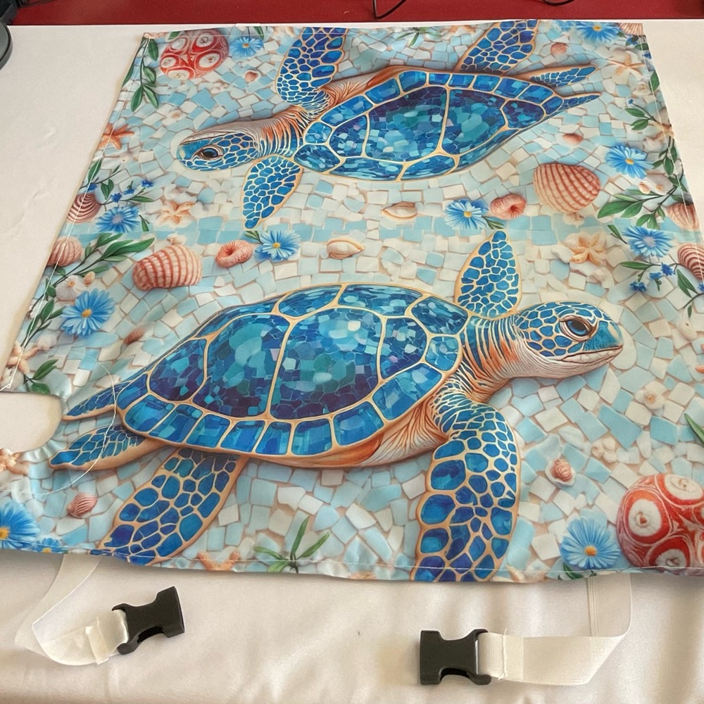 Colorful Sea Turtle Beach Mailbox Cover